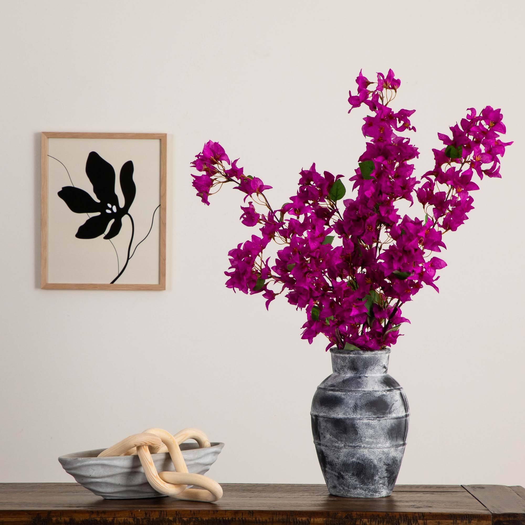 47" Purple Bougainvillea Flower Stems, 3ct.